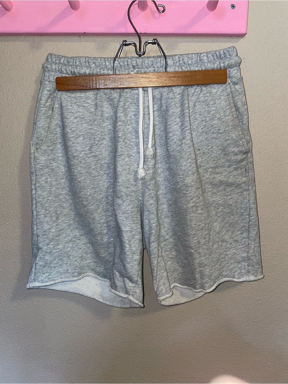 Target Men’s Heather Gray Fleece Drawstring Athletic Shorts